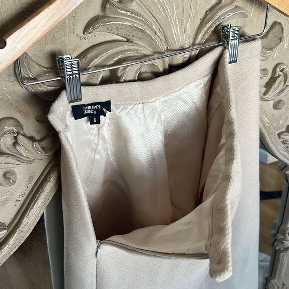 Long dress skirt tan wool women’s size 6 Wool skirt - Picture 4 of 4